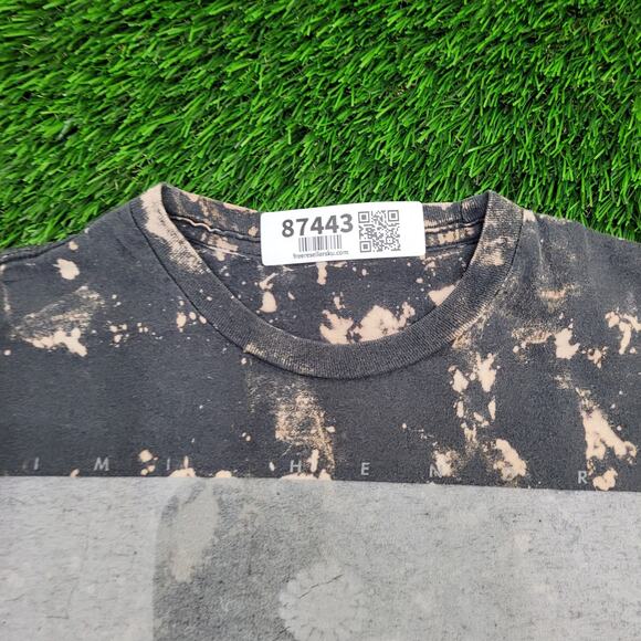 Jimmy-Hendrix Shirt Womens M/L 20x25 Bleached Guitarist - Picture 5 of 12